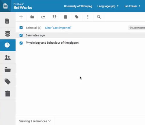 Refworks Folders