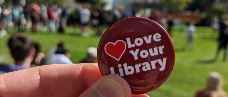 Button that reads "Love Your Library"