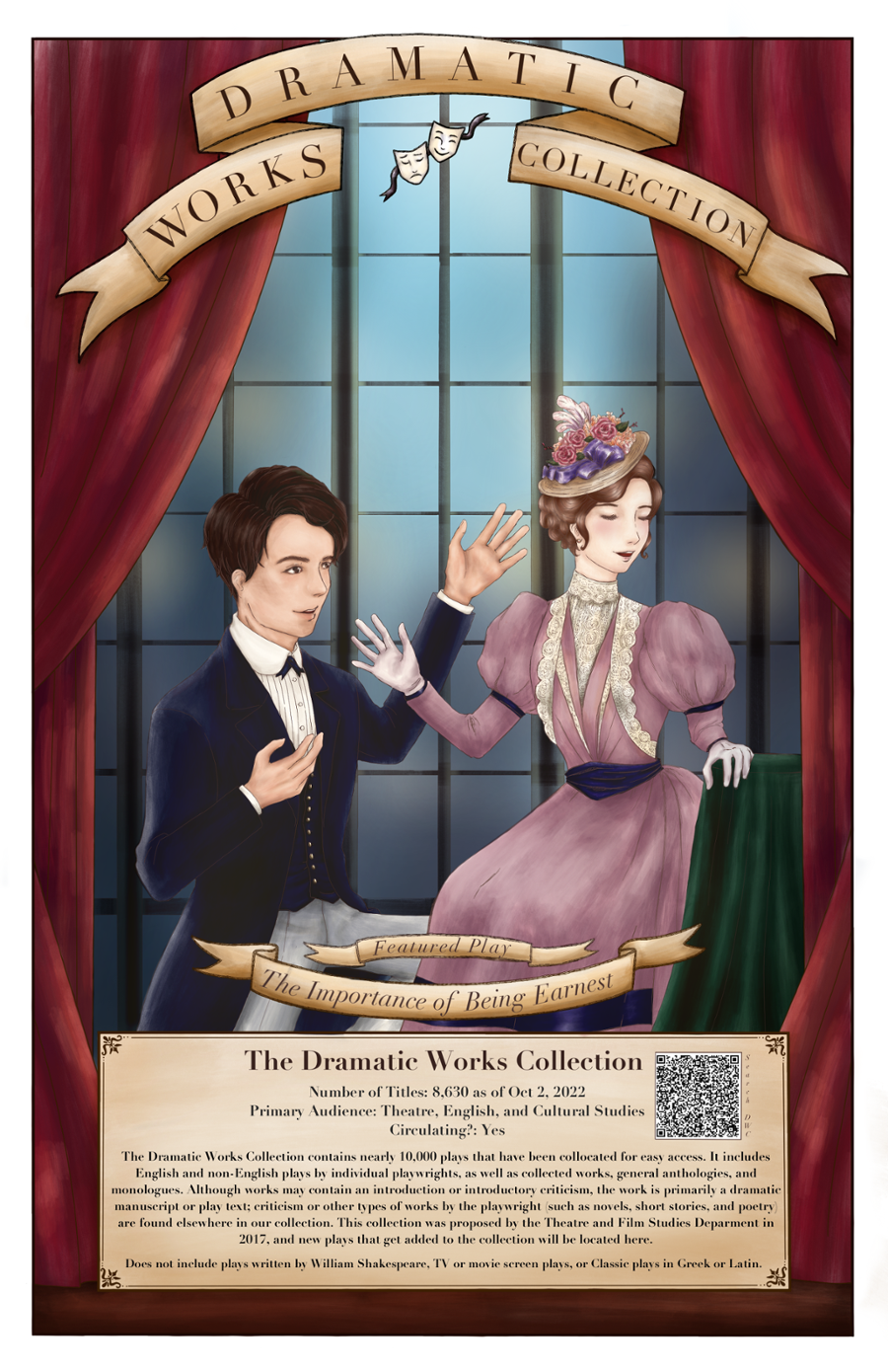 DWC poster 1 - scence from The Importance of Being Earnest
