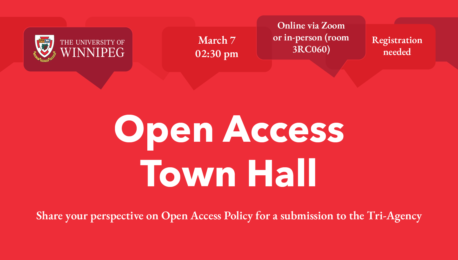 Open Access Town Hall poster