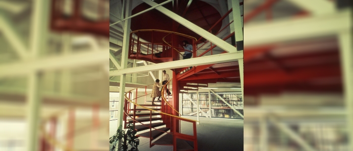 Original Library Staircase, 1972