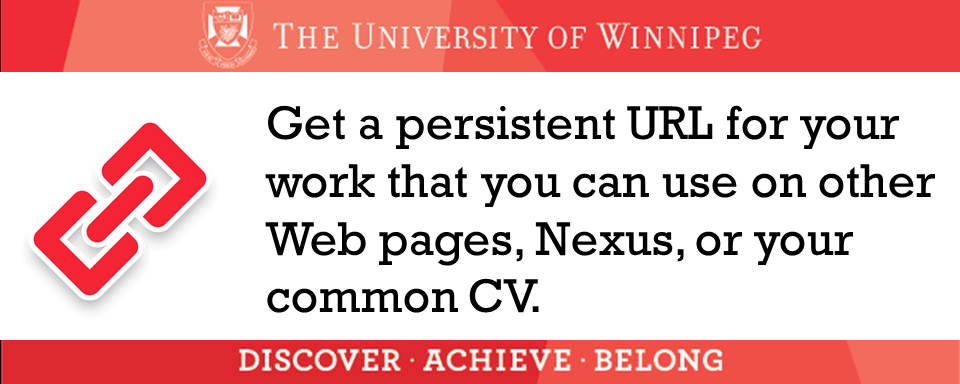 Get a persistent URL for your work that you can use on other Web pages, Nexus, or your common CV